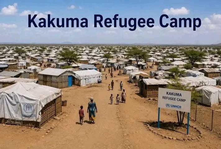 Kakuma Refugee Camp entrance sign